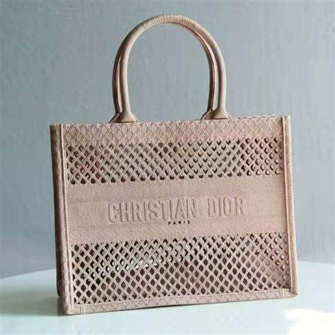 dior mesh book tote|Dior designer tote bag.